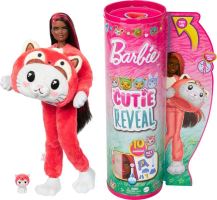 Mattel Barbie® Cutie Reveal™ Barbie Mačiatko v kostýme červenej pandy, HRK23