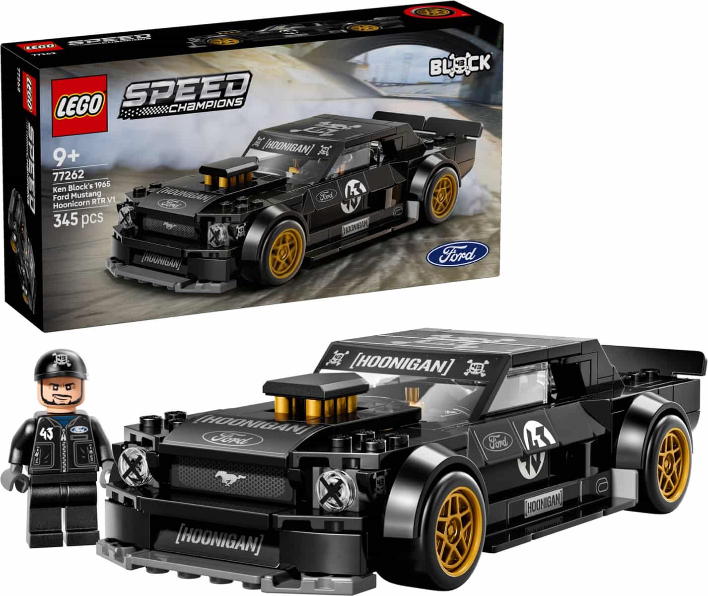 Lego® speed champions 77262 blockův '65 ford mustang hoonicorn v1