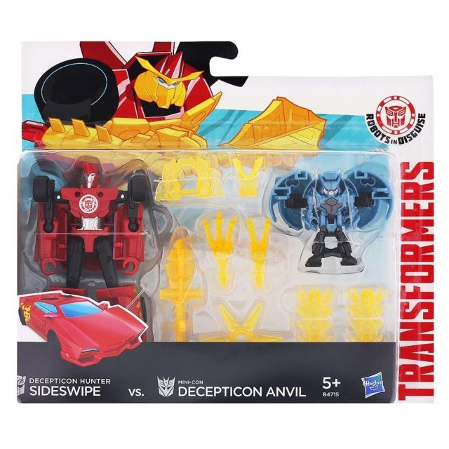 Transformers Decepticon Sideswipe vs. Mini-Con Decepticon Anvil, Hasbro E4715