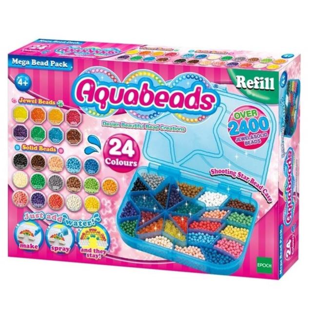 Aquabeads 79958 Maxi Refill Box, 24 barev, 2400 korálků