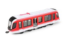 Kovová tramvaj červená 20 cm
