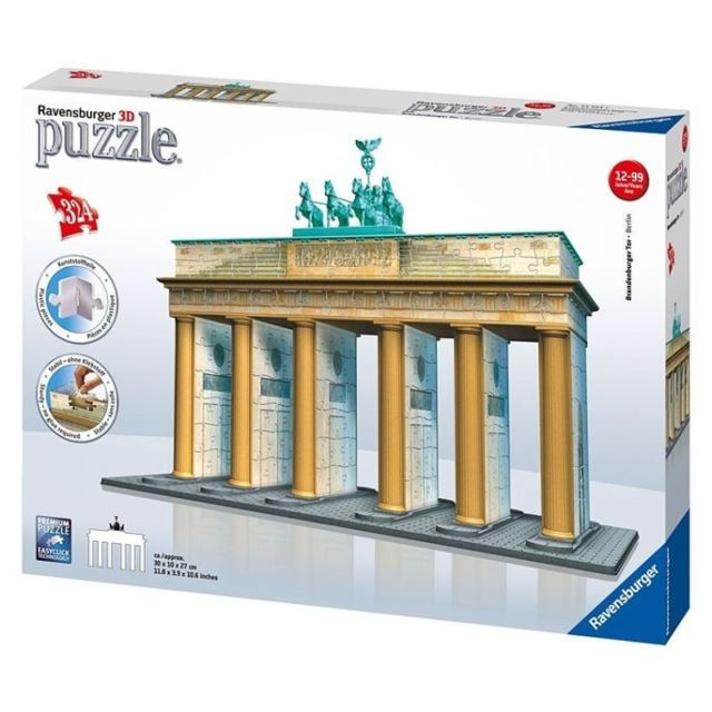 Ravensburger 12551 Puzzle 3D Brandenburská brána 324 dílků