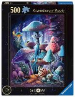 Ravensburger 01386 Puzzle Glow-in-the-Dark Moonlight Mushrooms 500 dielikov