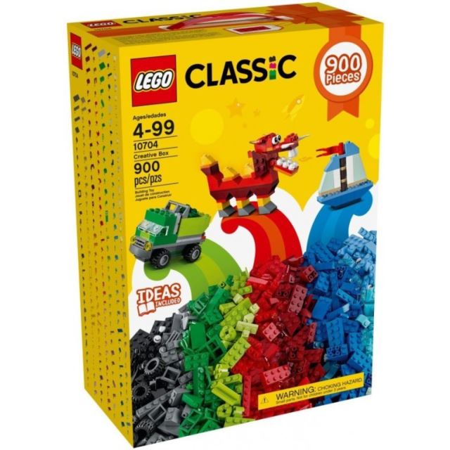 LEGO Classic 10704 Kreativní box pro stavitele, 900 kostek