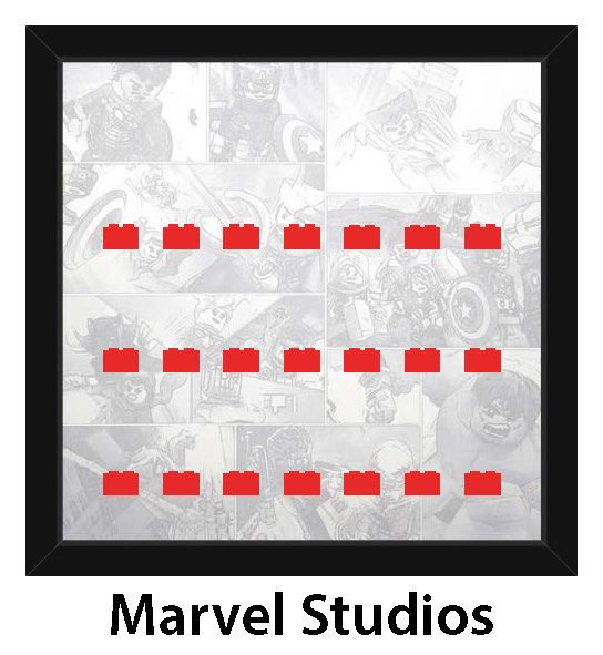 Zberateľský rámček na 21 LEGO® Minifigúrok - Marvel