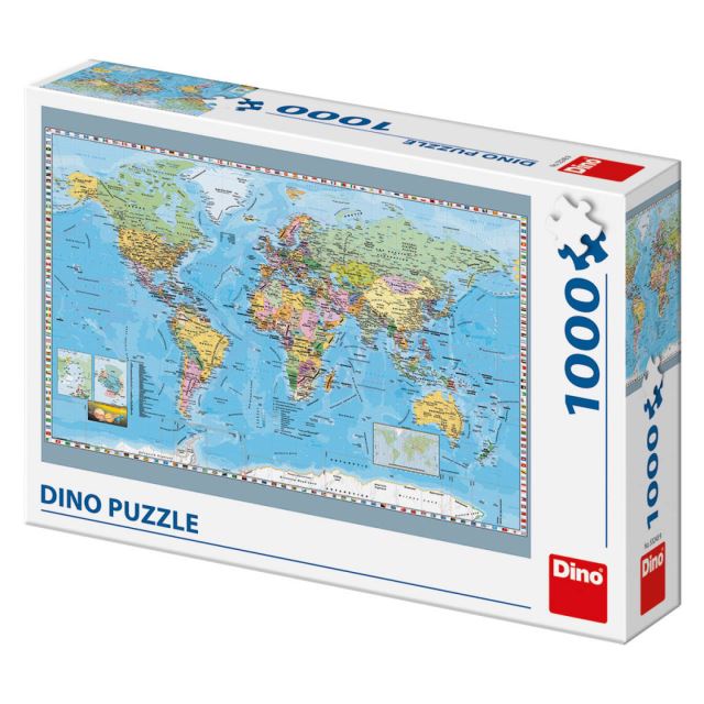 Politická mapa sveta 1000d. Dino