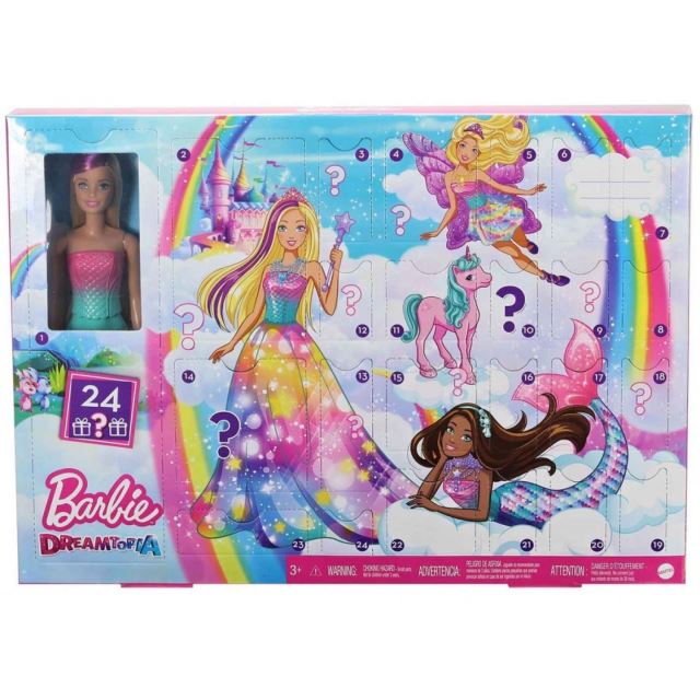 Mattel Adventní kalendář Barbie Dreamtopia, GJB72