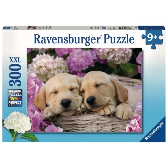 Ravensburger 13235 Puzzle Sladcí psi v košíku 300 dílků