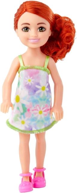 Barbie Chelsea panenka v kopretinových šatech, Mattel HNY56