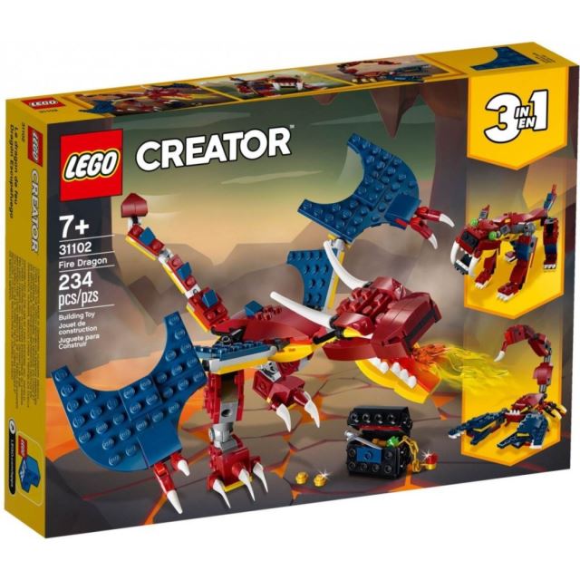 LEGO CREATOR 31102 Ohnivý drak