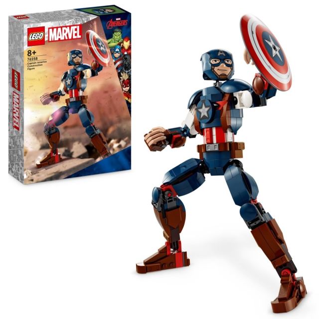 LEGO® Marvel 76258 Zostaviteľná figúrka: Captain America