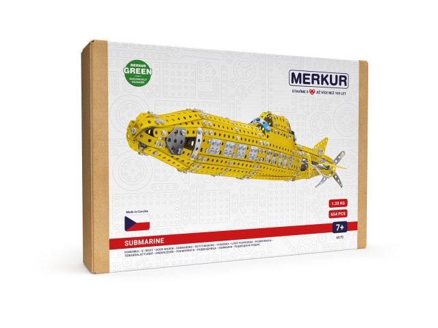 Merkur Ponorka, 654 dielov