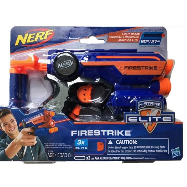 NERF Elite FIRESTRIKE pistole s laserovým zaměřováním