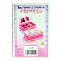 Zrcadlo dřevěná šperkovnice Princess (1)