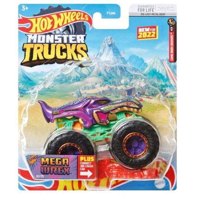 Hot Wheels® Monster Trucks Kaskadérske kúsky Mega Wrex, Mattel HCP70