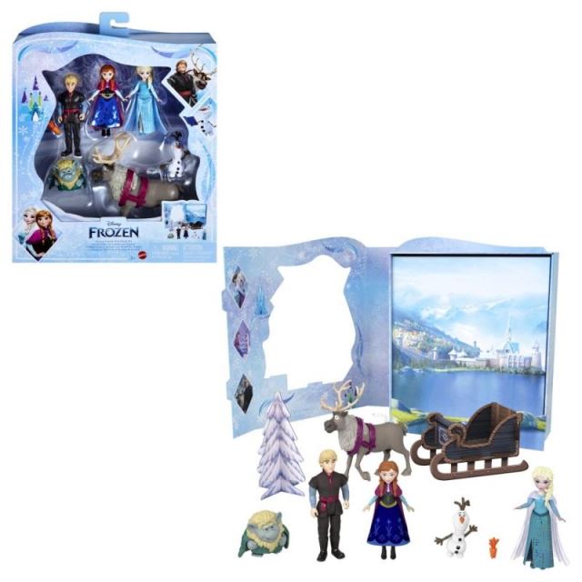 Mattel Disney Frozen Rozprávkový príbeh malých bábik ANNA A ELSA S KAMARÁDMI, HLX04