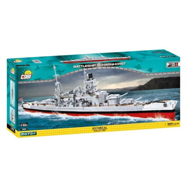 Cobi 4818 SMALL ARMY – Bitevní loď Scharnhorst, 1:300, 2472 k