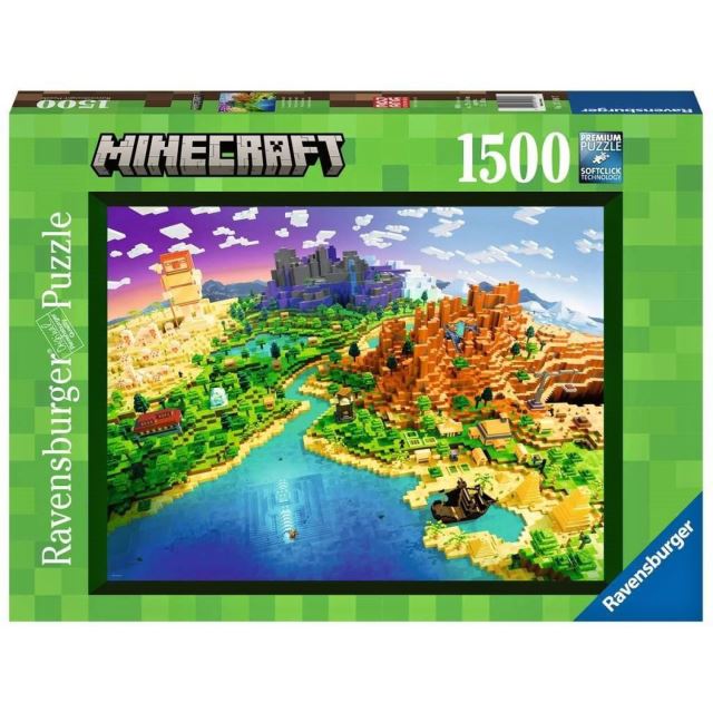 Ravensburger 17189 Svet Minecraftu 1500 dielikov