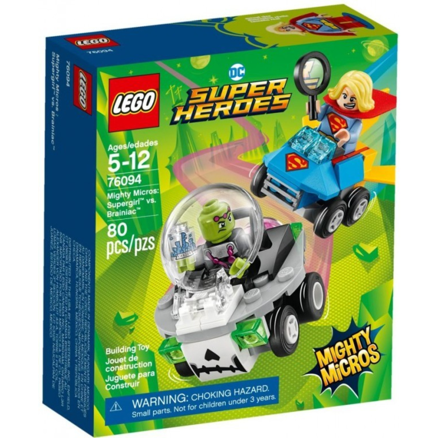 Lego® super heroes 76094 mighty micros: supergirl™ vs. brainiac™