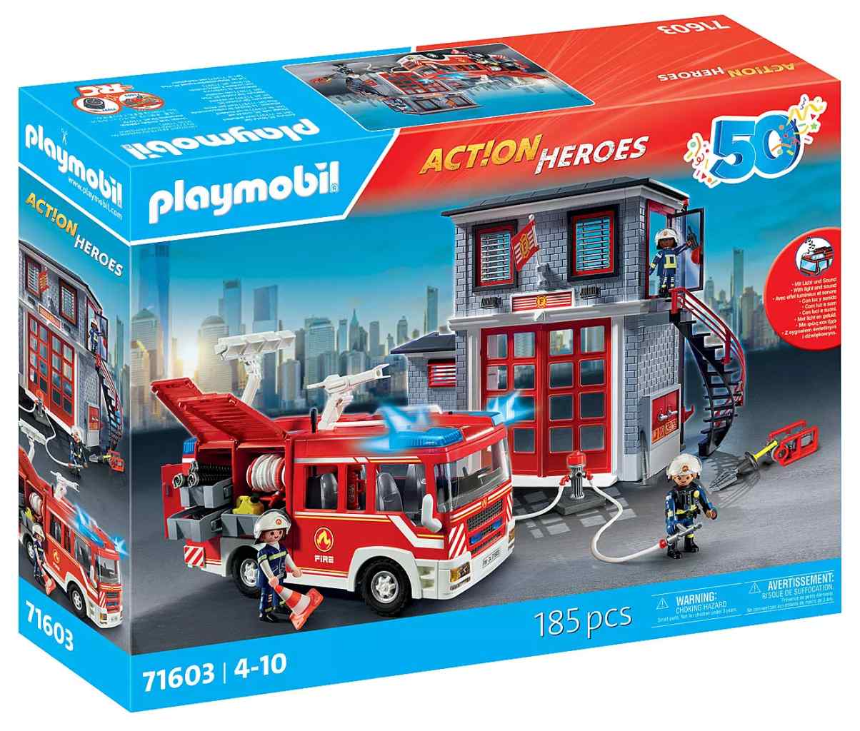 Playmobil 71603 velký hasičský set s vodní pumpou