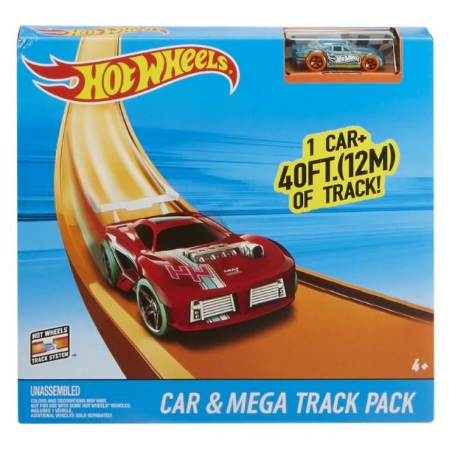 Hot Wheels Track Builder Mega balenie dráh, Mattel FTL69