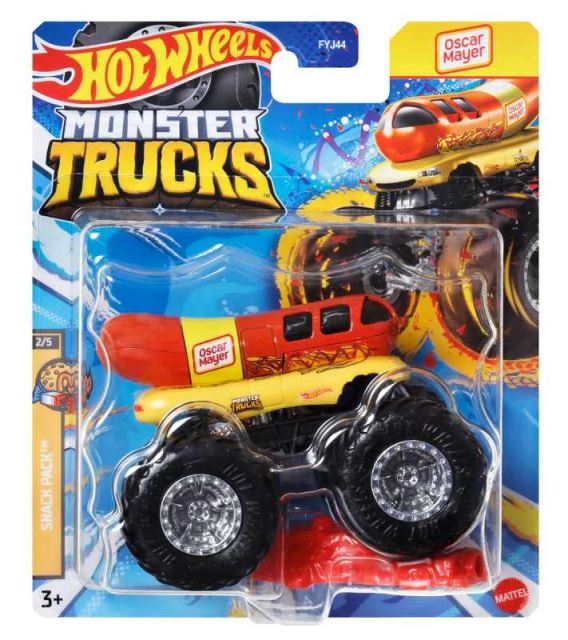 Mattel Hot Wheels® Monster Trucks Kaskadérské kousky OSCAR MAYER, HWC76