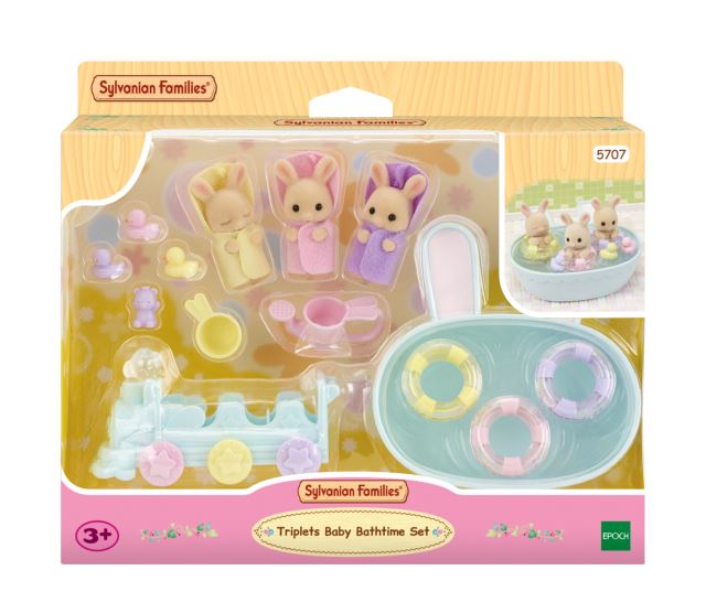 Sylvanian Families 5707 Kúpeľ trojčiat králikov