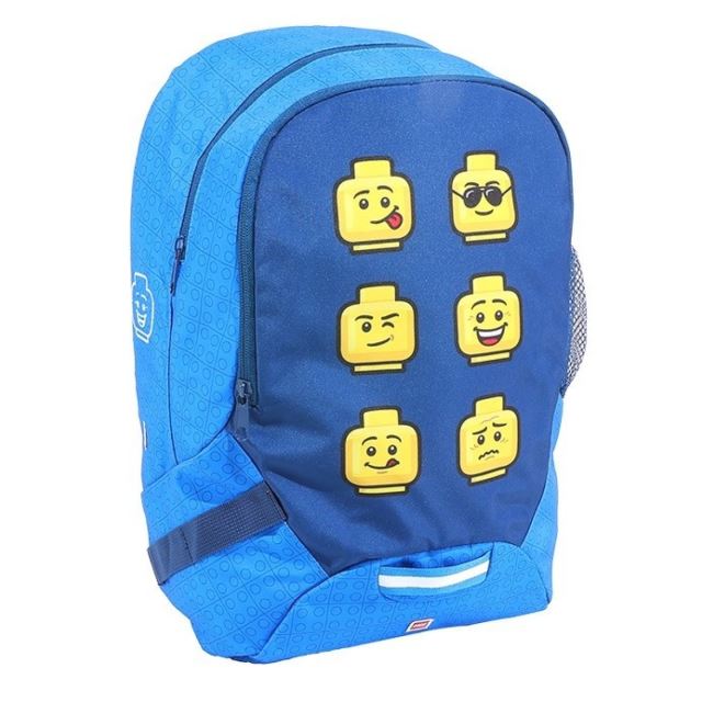 LEGO® Faces Blue - školní batoh