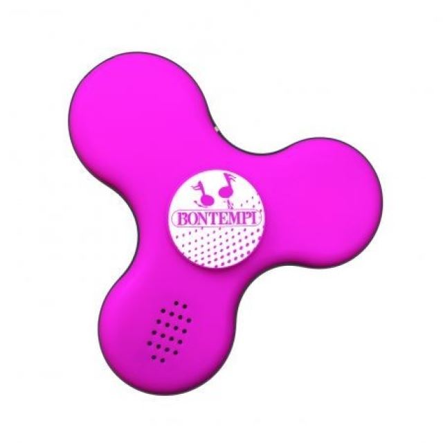 Fidget spinner Bontempi, hrající a svítící, růžový
