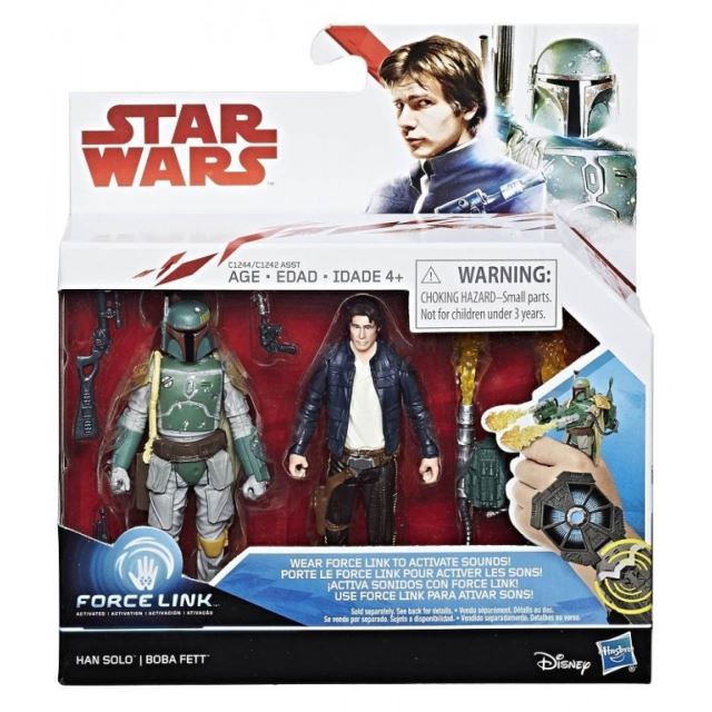Star Wars episoda 8 Force Link 9,5cm figurky s doplňky Han Solo a Boba Fett