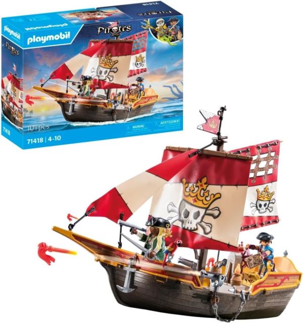 Playmobil 71418 Pirátská loď