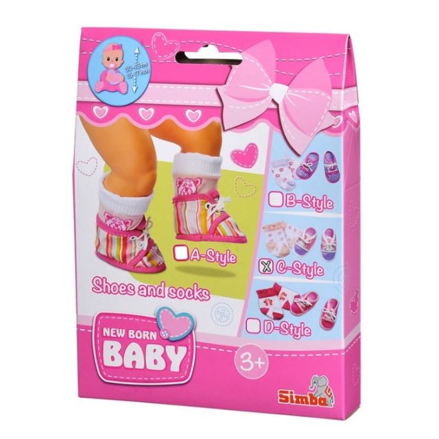 Ponožky a topánočky pre bábiky, vel.38-43 varianta C, Simba