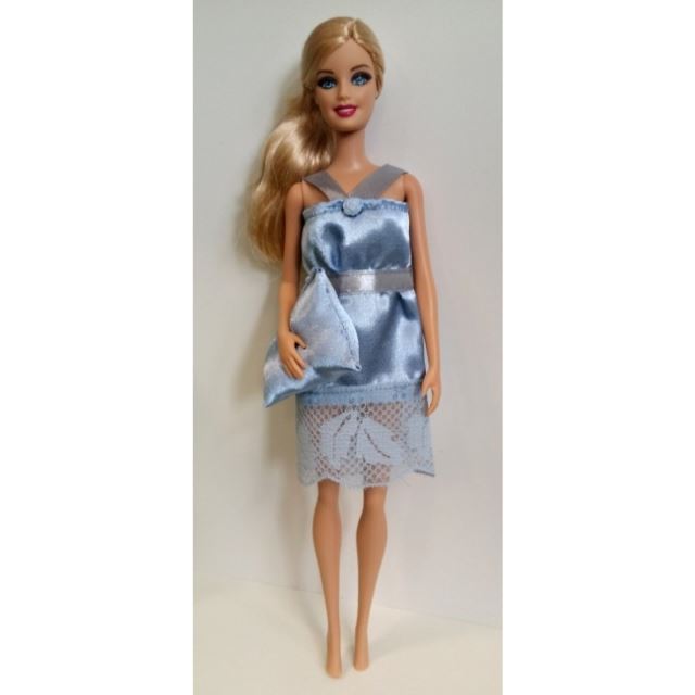 Barbie Noční košilka s polštářkem modrá