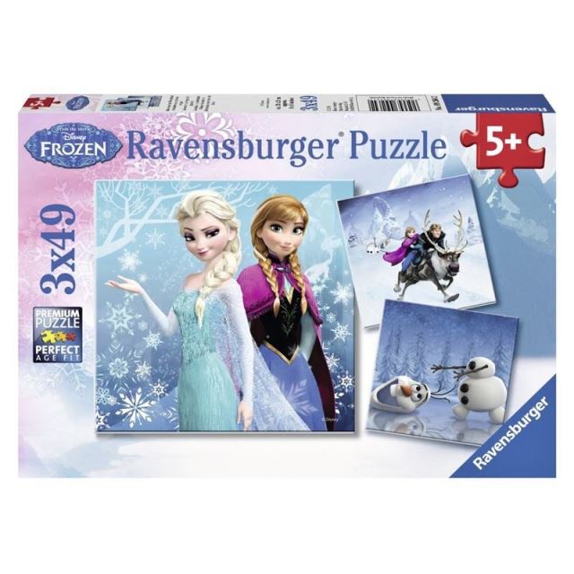 Ravensburger 09264 Puzzle Ledové království 3 x 49 dílků