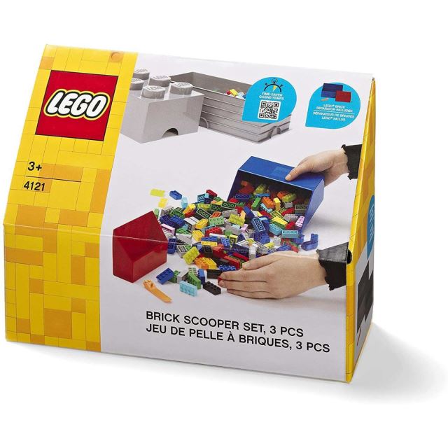 LEGO® Naberač na kocky - červená/modrá, set 2 ks