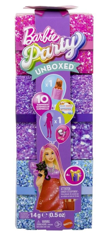 Barbie party reveal glam party - červená