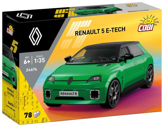 Cobi 24674 Renault 5 e-tech, 1:35, 78 k