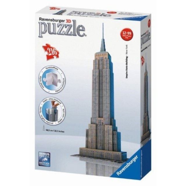Ravensburger 12553 Puzzle 3D Empire State Building New York 216 dílků