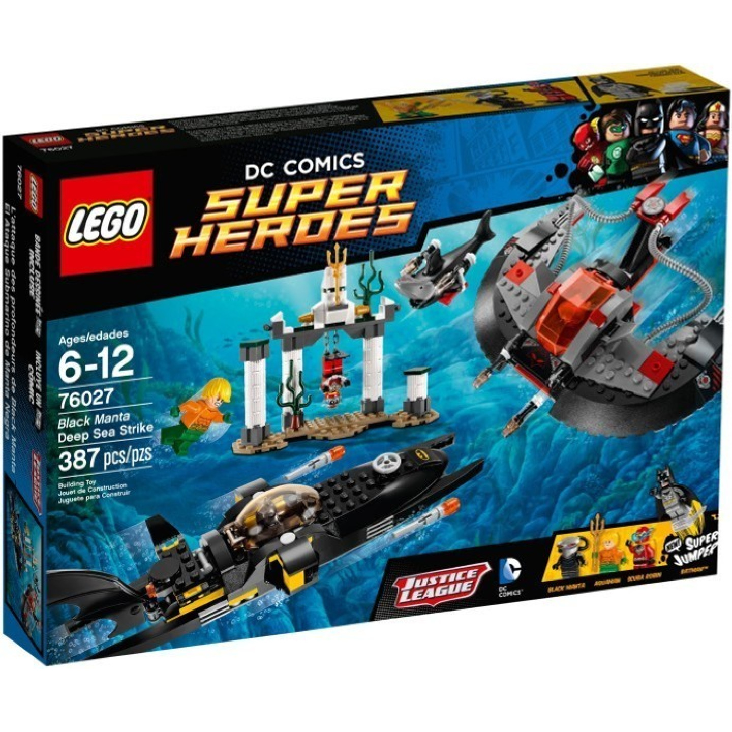 Lego® super heroes 76027 hlubinný útok černé manty