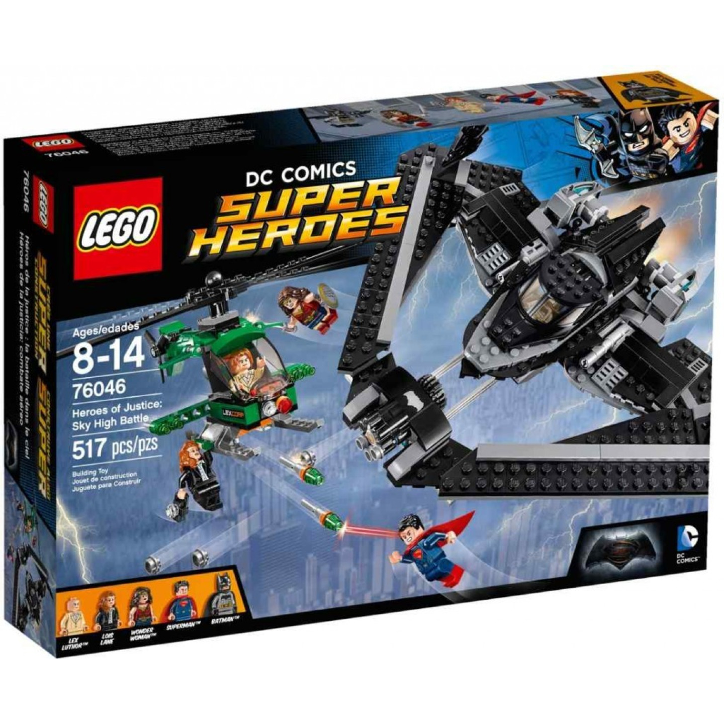 Lego® super heroes 76046 hrdinové spravedlnosti: souboj vysoko v oblacích