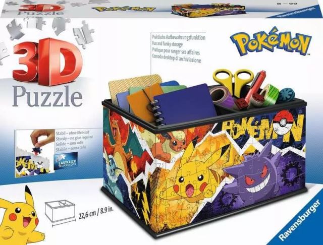 Ravensburger 11546 Puzzle 3D Úložná krabica Pokémon 216 dielikov