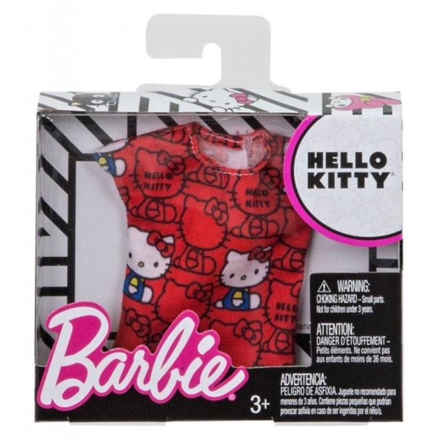 Barbie Tričko červené, Mattel FLP41
