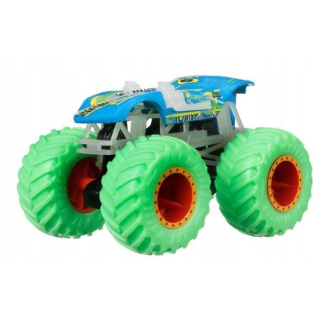 Hot Wheels® Monster Trucks Svítící ve tmě TWIN MILL, Mattel HCB52