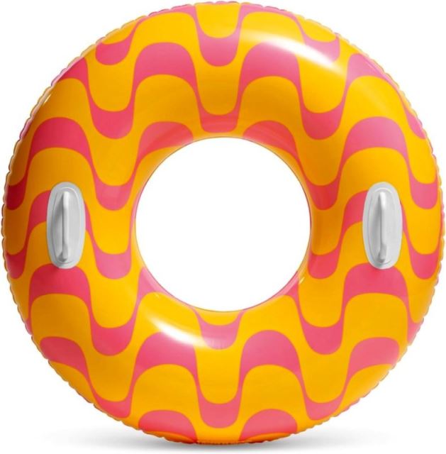 Intex 59256 Kruh plávací s úchytmi Star Life oranžový 91 cm