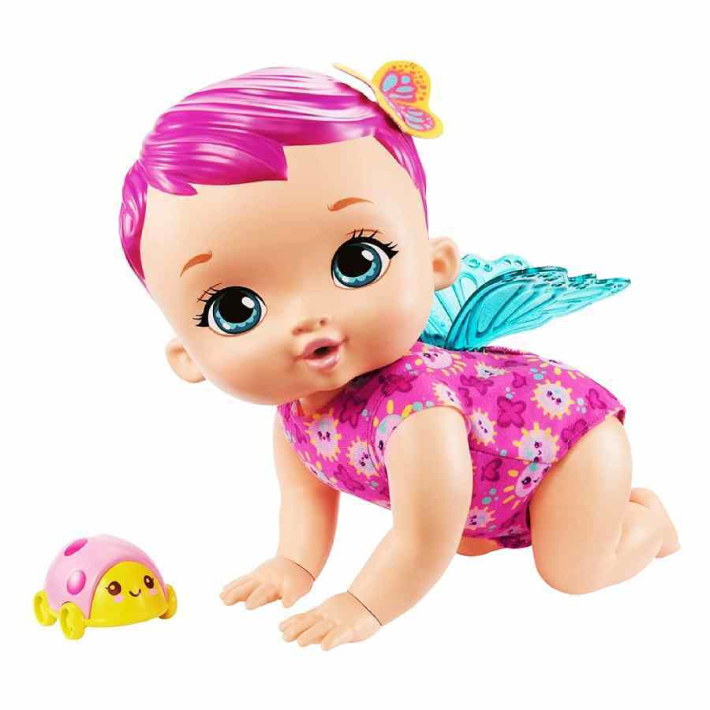 Mattel My Garden Baby™ Motýlek lezoucí růžový, GYP31