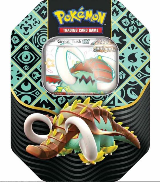 Pokémon TCG: SV4.5 Paldean Fates - Tin Great Tusk EX