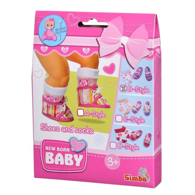 Ponožky a topánočky pre bábiky, vel.38-43 varianta B, Simba