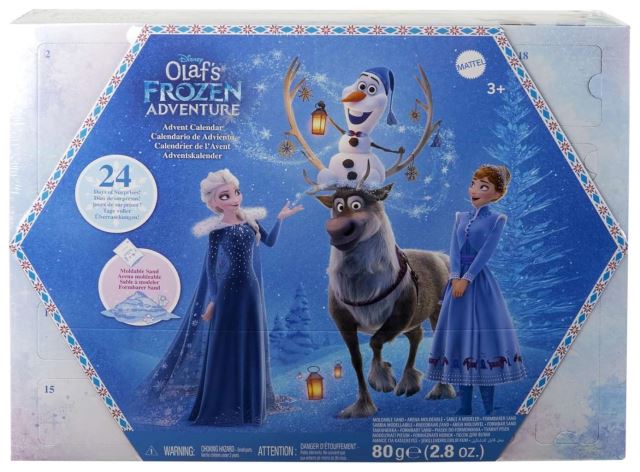 Mattel Disney Frozen Adventní kalendář s malými panenkami 2024