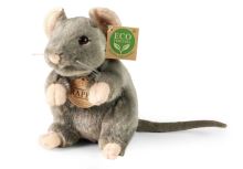 Eco-friendly plyšová myš sediaca 16 cm