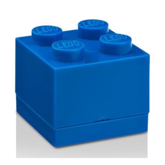 LEGO® Mini box 45x45x42 tmavě modrý